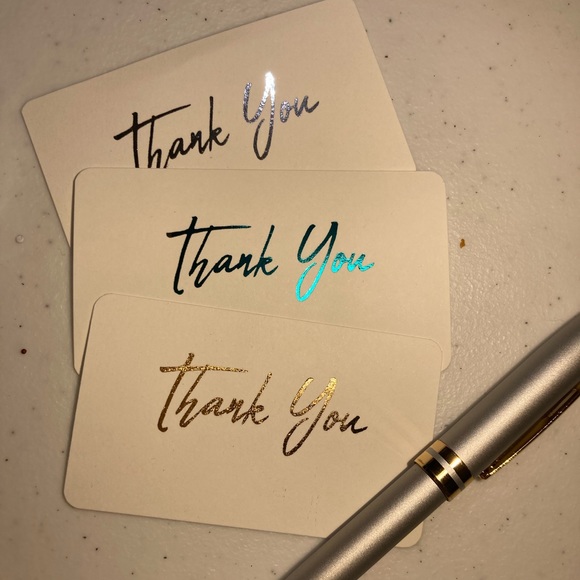 Foil thank you cards(choose your color) - Picture 8 of 10